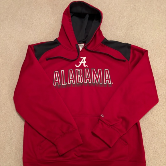 Men's Alabama Crimson Tide Russell Athletics Hooded Sweatshirt Medium - Picture 1 of 3